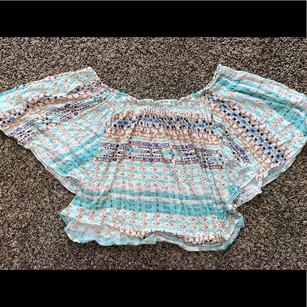 Off the shoulder crop top